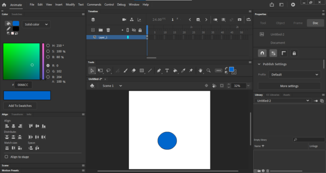 Adobe Animate 2025